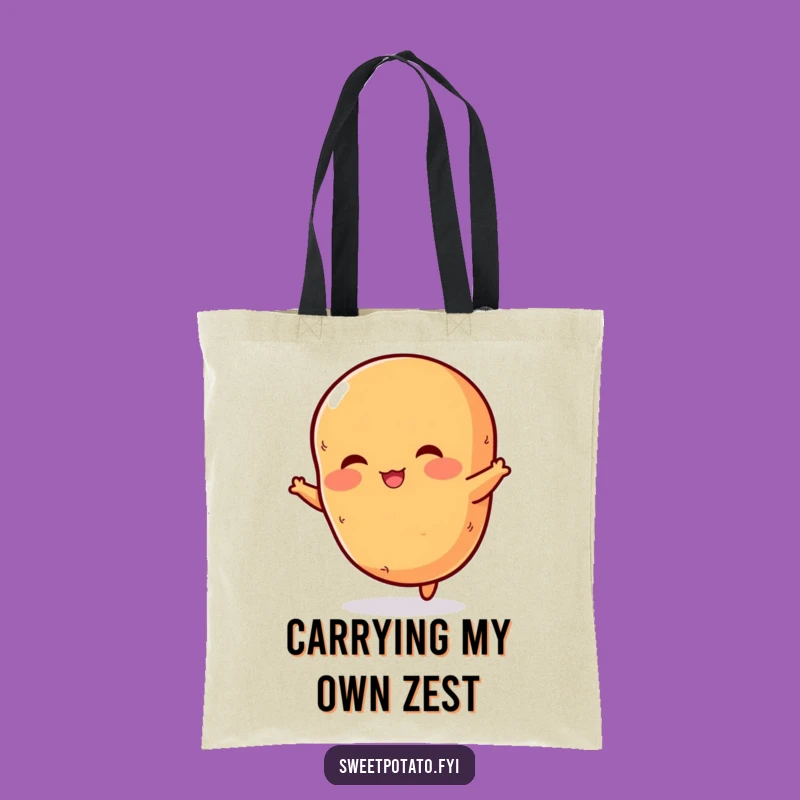 Funny Sweet Potato Jump Tote Bag: Carry Your Spud-tastic Joy!