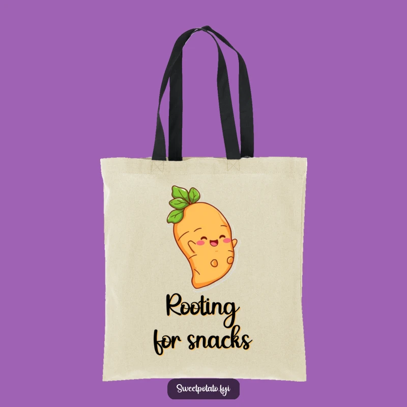Funny Sweet Potato Root Rider Tote Bag: Carry Your Laughs in Style