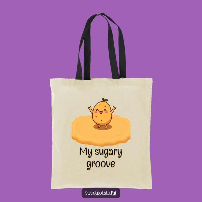 Funny Dancing Sweet Potato Tote Bag: Carry Your Joy and Snacks
